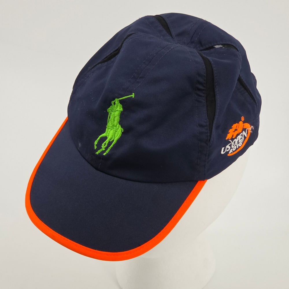 Polo Sport Ralph Lauren Kids US Open 2016 Tennis Hat Navy Blue Orange 2T-4T